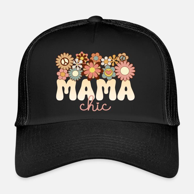 Retro Boho 1970 Maman Formidable Maman Chic Casquette trucker 