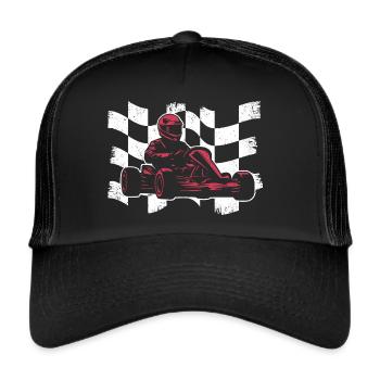 Kart Race Kart Karts Garçons Hommes Go-Kart - Casquette trucker  - noir/noir - Devant