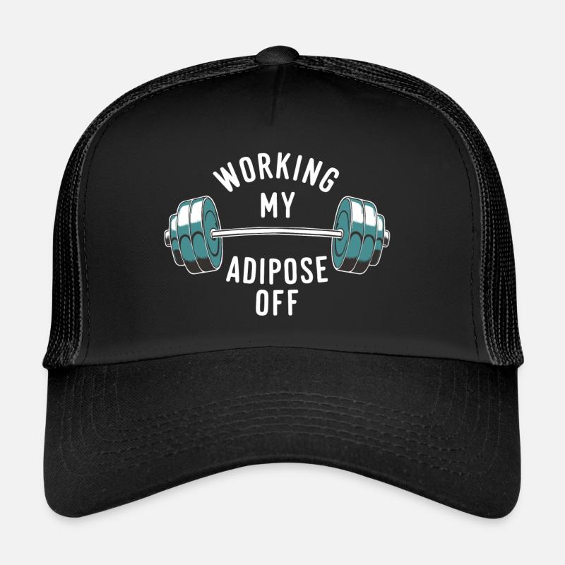 Haltère avec poids dicton de motivation Casquette trucker 