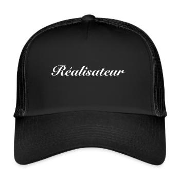 Réalisateur - Casquette trucker  - noir/noir - Devant