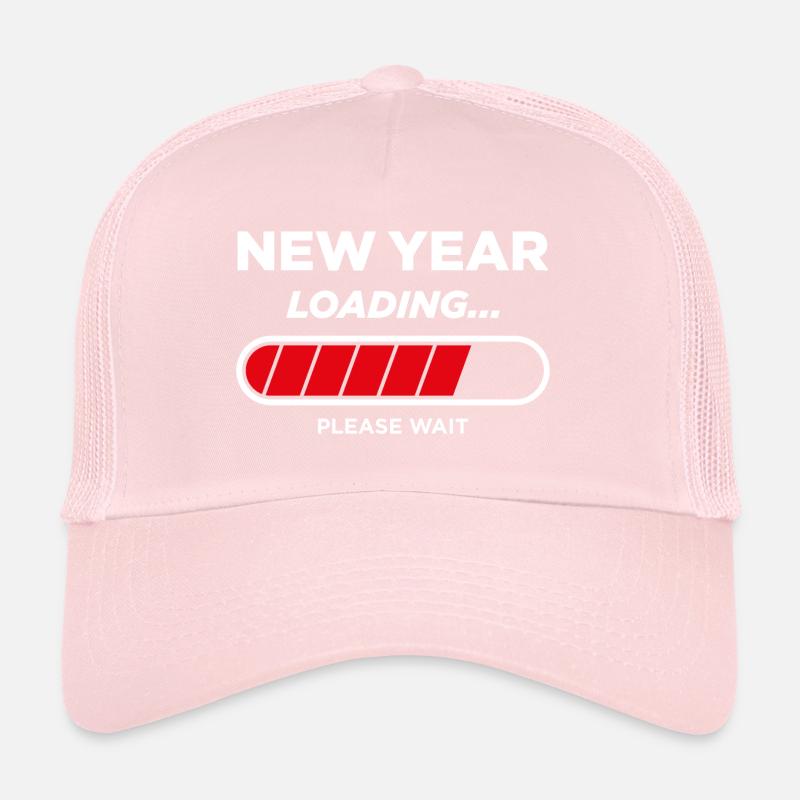 New Year Loading Trucker Cap