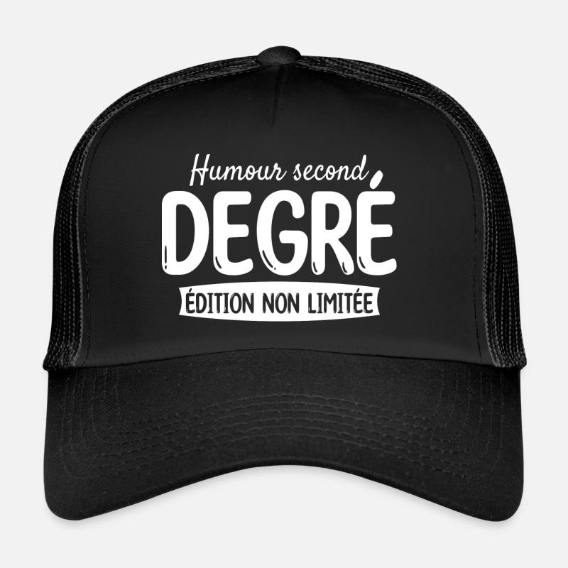 Édition Non Limitée Humour Second Degré - Casquette trucker - noir/noir