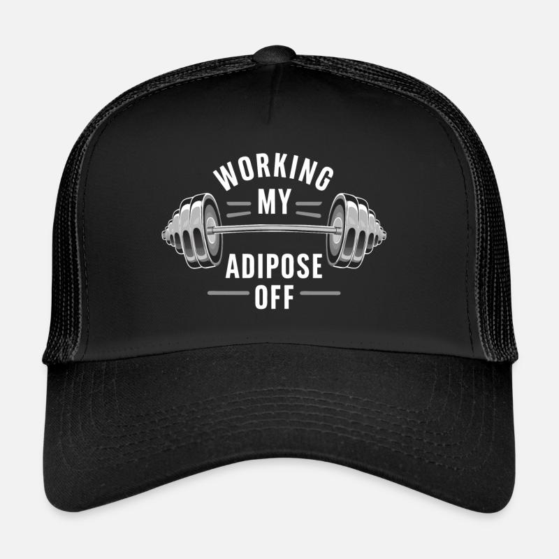 Haltère avec poids dicton de motivation Casquette trucker 