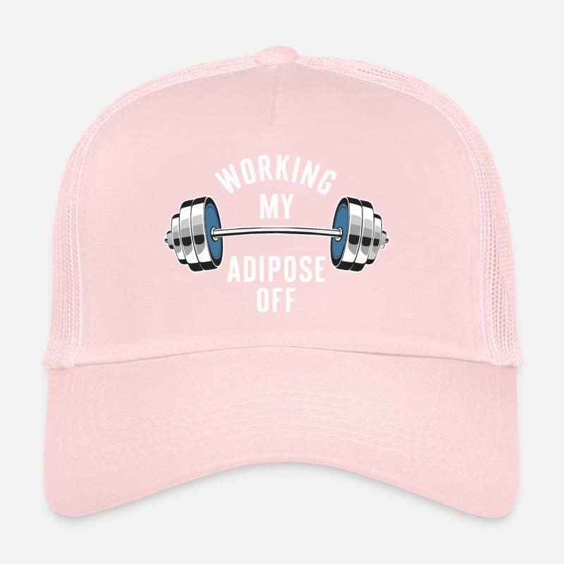 Haltère avec poids dicton de motivation Casquette trucker 