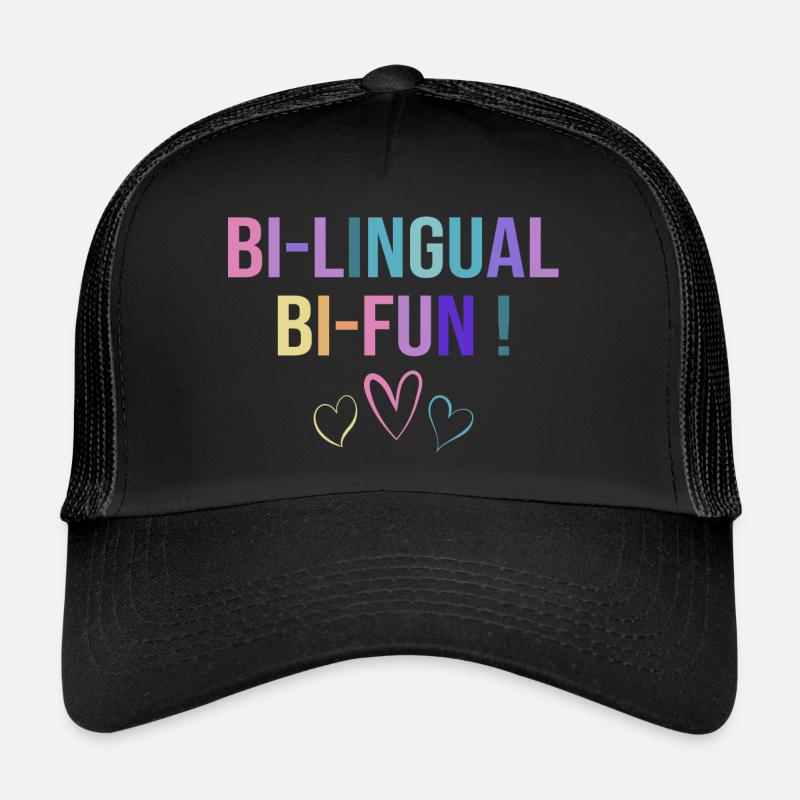 Education Bilingual Humor Teacher Trucker Cap