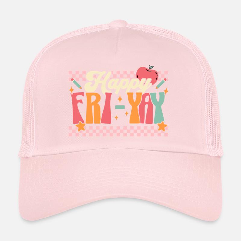 Humour Vendredi Enseignant Weekend Casquette trucker 