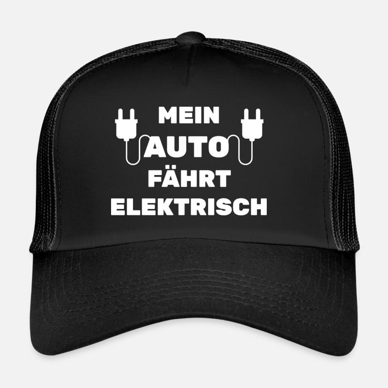 E-Auto - Trucker Cap - Schwarz/Schwarz