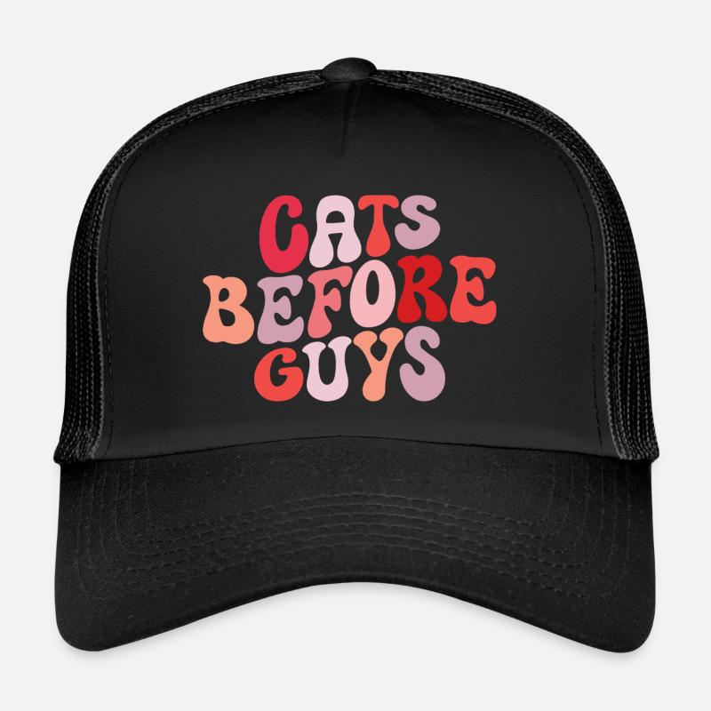Chats Avant Les Mecs Amour Des Chats Casquette trucker 