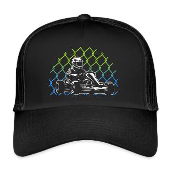 Kart Racing Kart Karts Hommes Garçons Go-Kart - Casquette trucker  - noir/noir - Devant