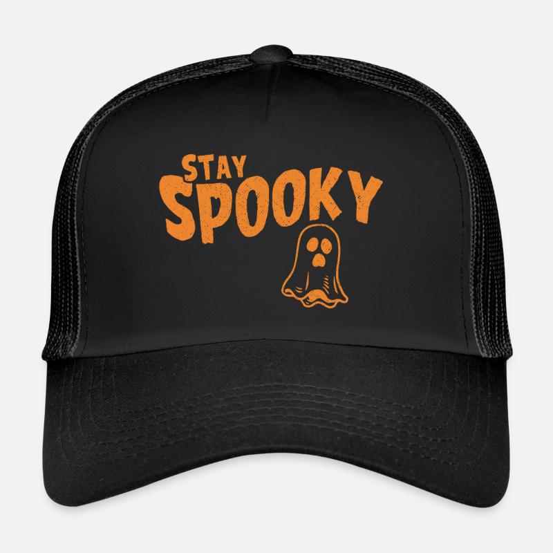 Bleib Gruselig Halloween Geist Trucker Cap