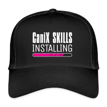 Hundesport Laufen mit Hund Dogtrekking Canicross - Trucker Cap - Schwarz/Schwarz - Vorne