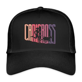 Hundesport Hundelauf Dogtrekking Canicross - Trucker Cap - Schwarz/Schwarz - Vorne