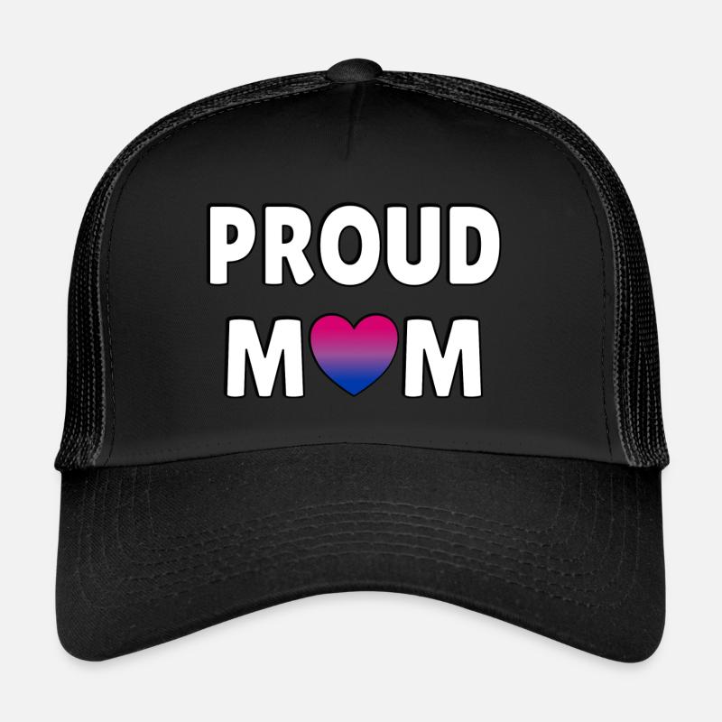 Stolze Mama Bi Flagge Herz Trucker Cap