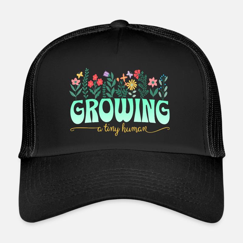 Maternité Fleurs Annonce De Grossesse Casquette trucker 