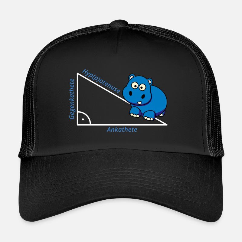 Hippotenuse Pythagoras math Hippo teacher gift Trucker Cap