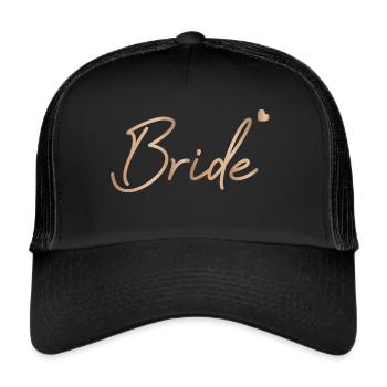 Chemise bride - Casquette trucker  - noir/noir - Devant