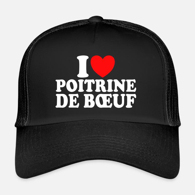 Boucher I Love Poitrine De Boeuf Casquette trucker 