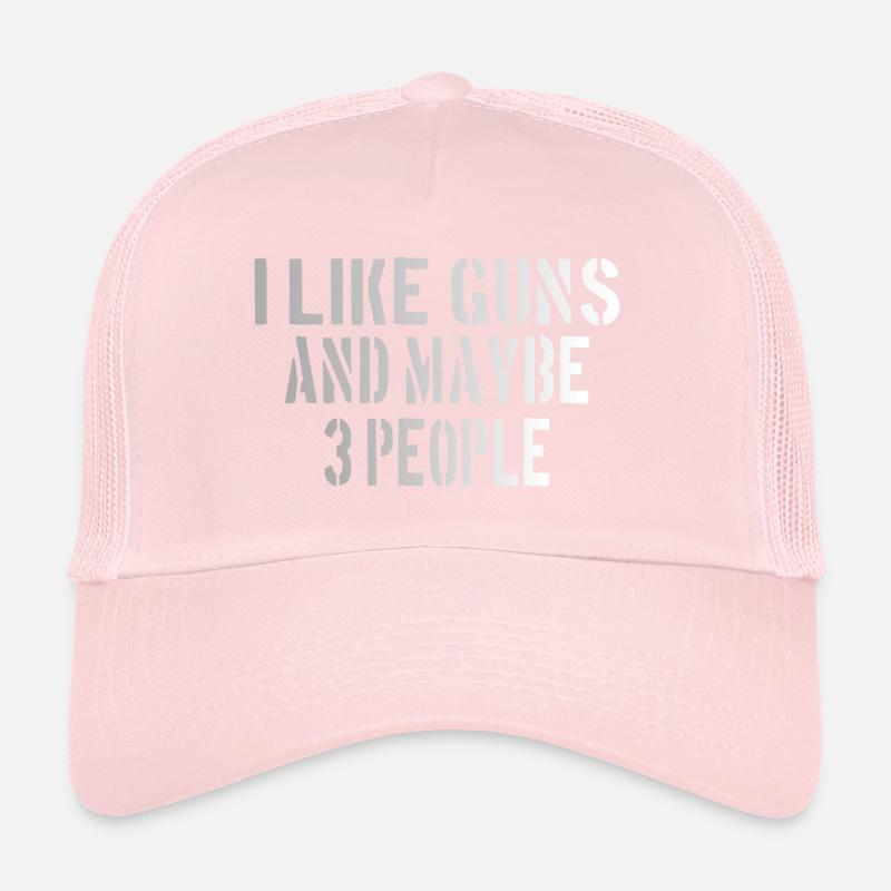 PRO GUN / 2ND AMENDMENT: I like guns Trucker Cap