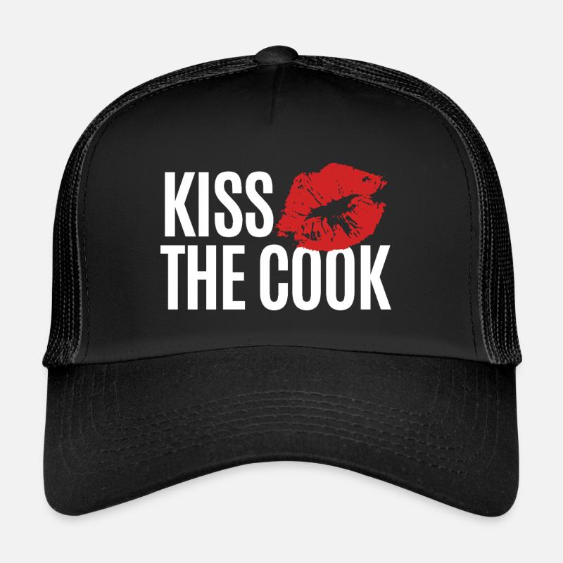 Kiss the cook - kochen - Spruch Trucker Cap