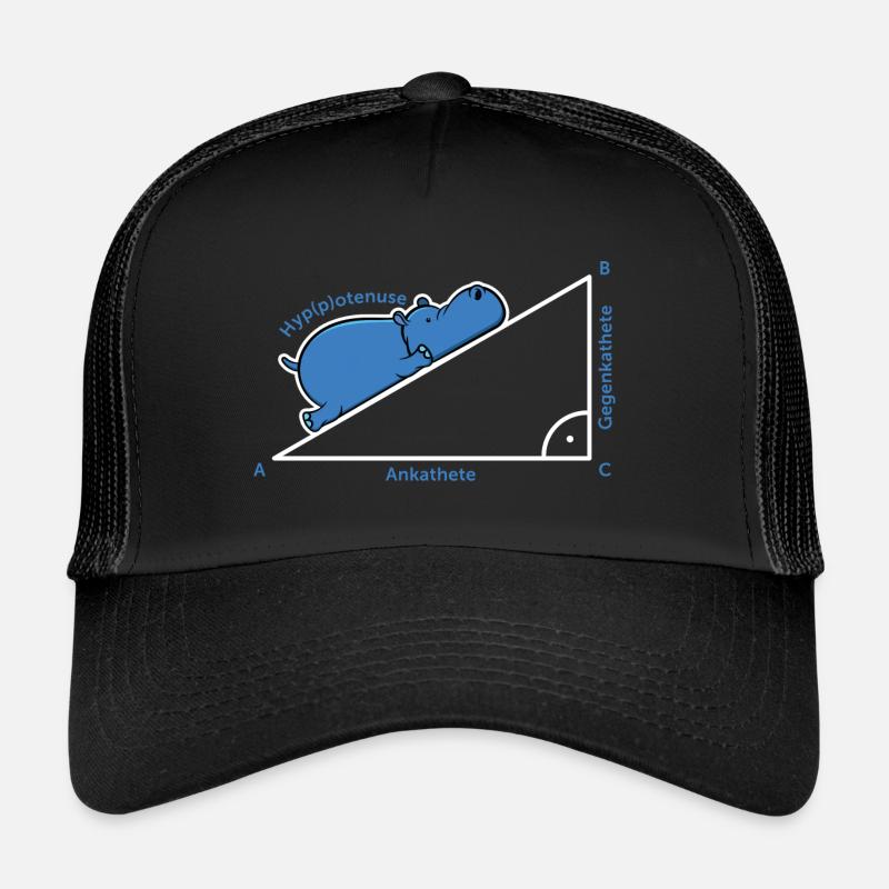 Hyppotenuse Pythagore De Math Hippo cadeau enseignant Casquette trucker 