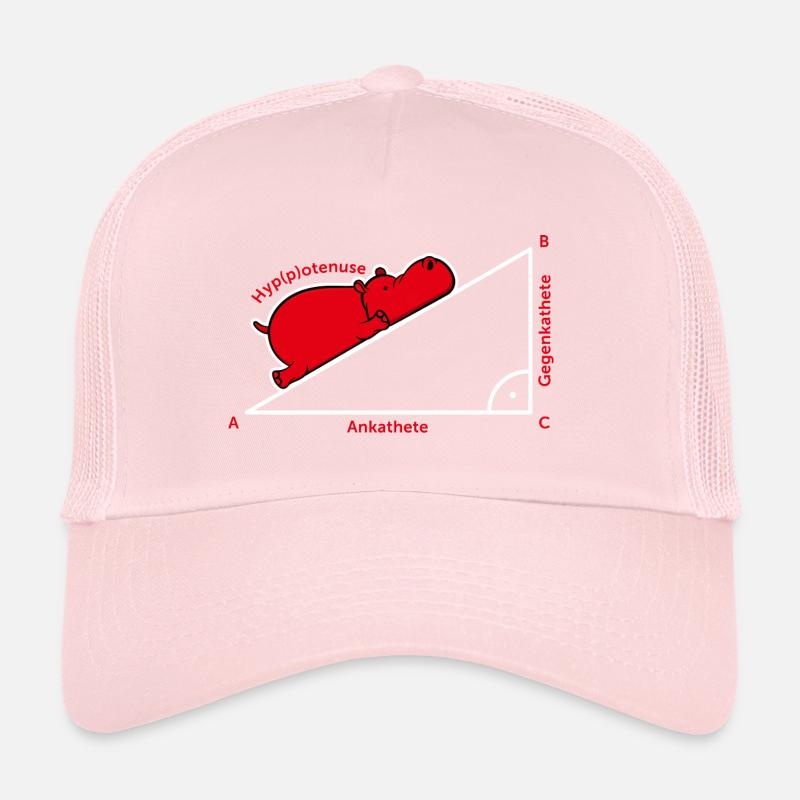 Hippopotame Pythagore math Hippo cadeau enseignant Casquette trucker 