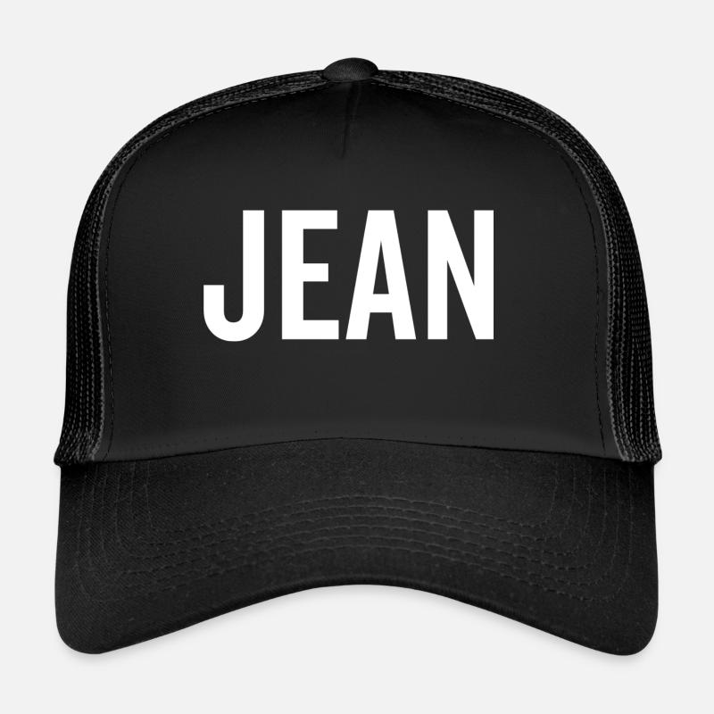 Jean Custom Name Font Text Birthday Trucker Cap