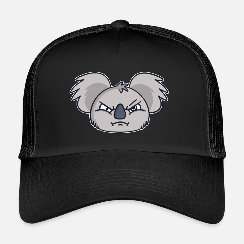 Koala morning grouch angry evil koala bear Trucker Cap