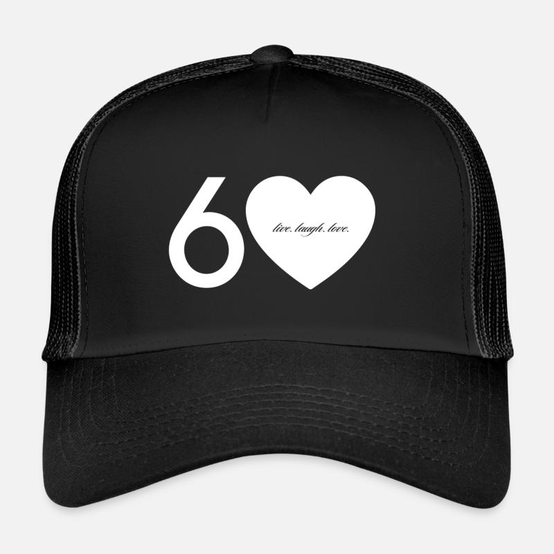60 avec cœur Casquette trucker 