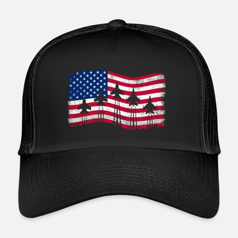 American fighter jets 4 July Trucker Cap