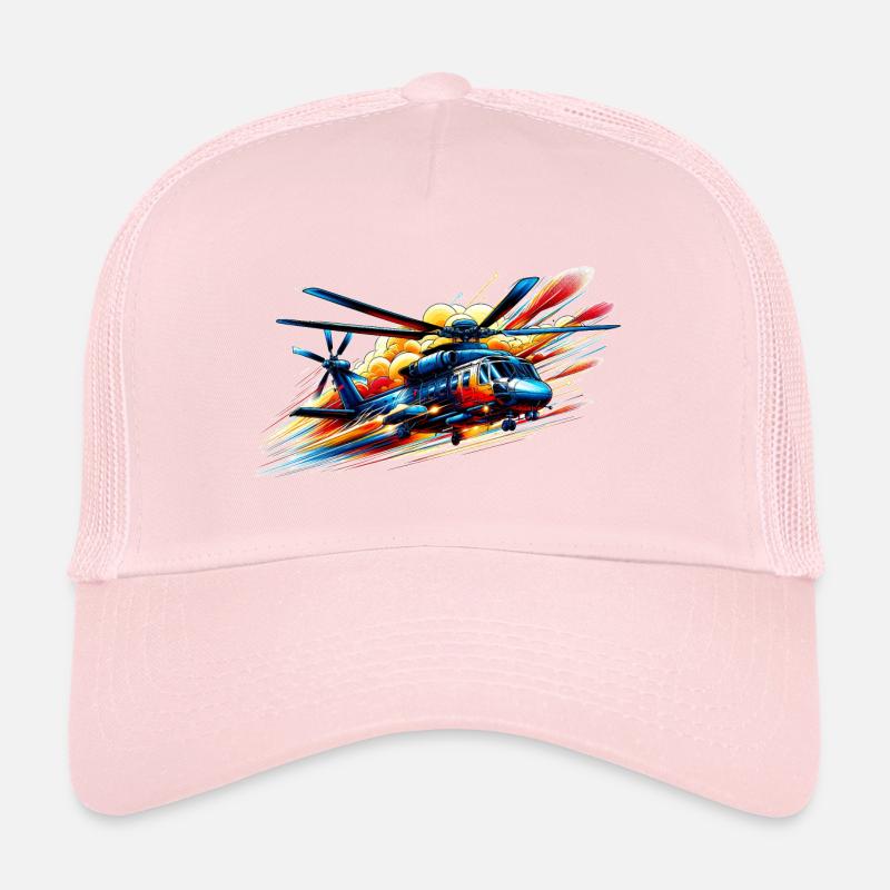 Helicopter - Farbsplash Trucker Cap