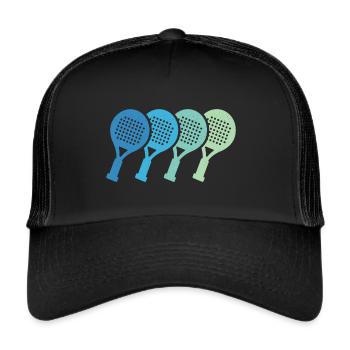 Padel Tennis Padel Players Padel Rackets Padel - Trucker Cap - black/black - Front