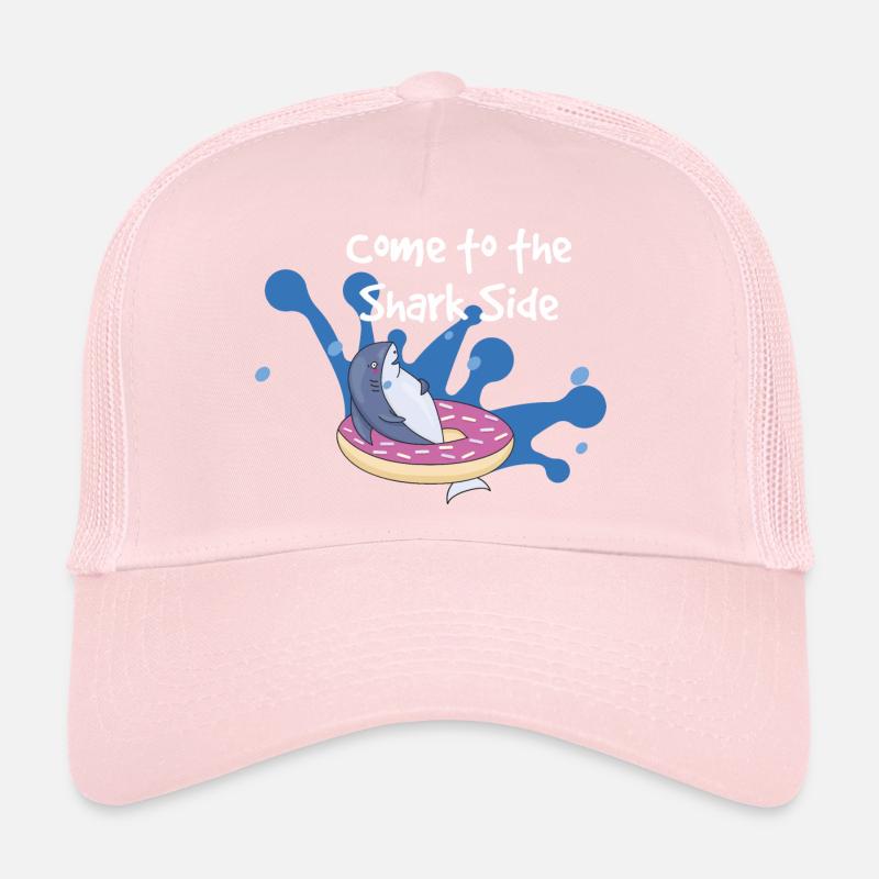 viens du côté des requins noirs Casquette trucker 