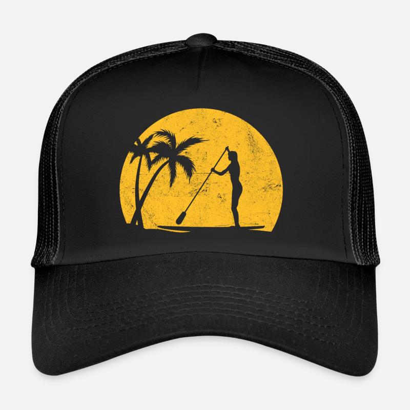 Stand Up Paddle - Casquette trucker  - noir/noir