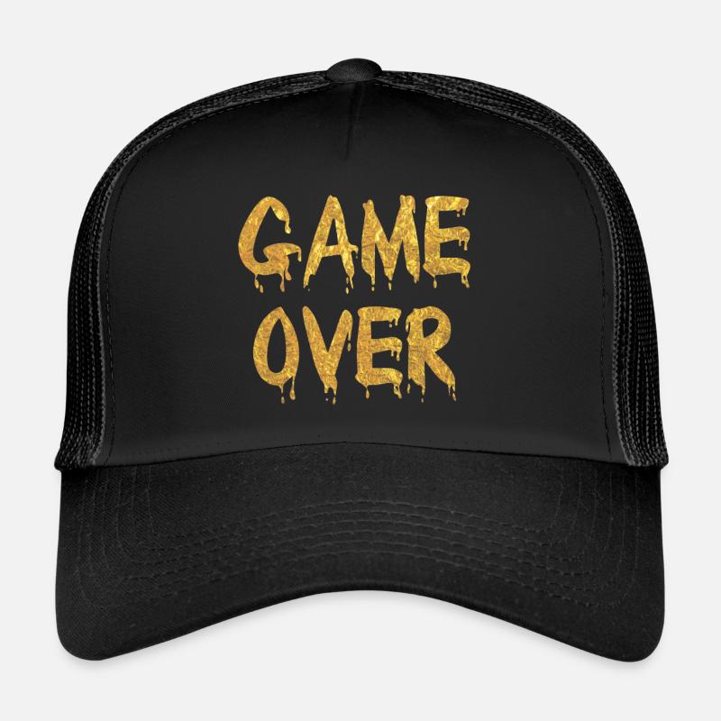 Game Over - Trucker Cap - Schwarz/Schwarz