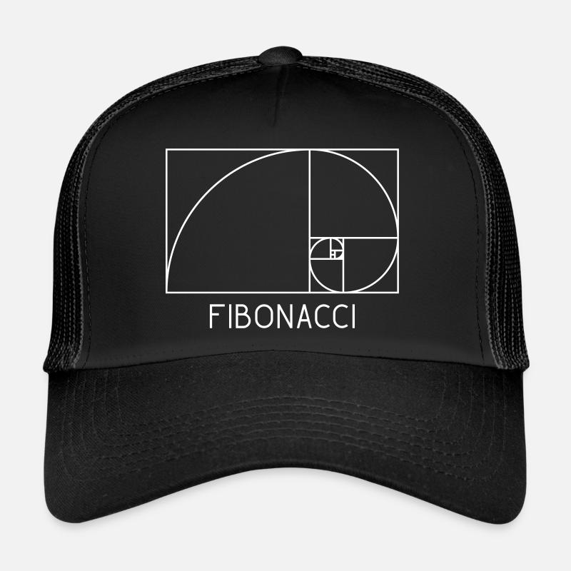 Fibonacci spiral golden section Trucker Cap
