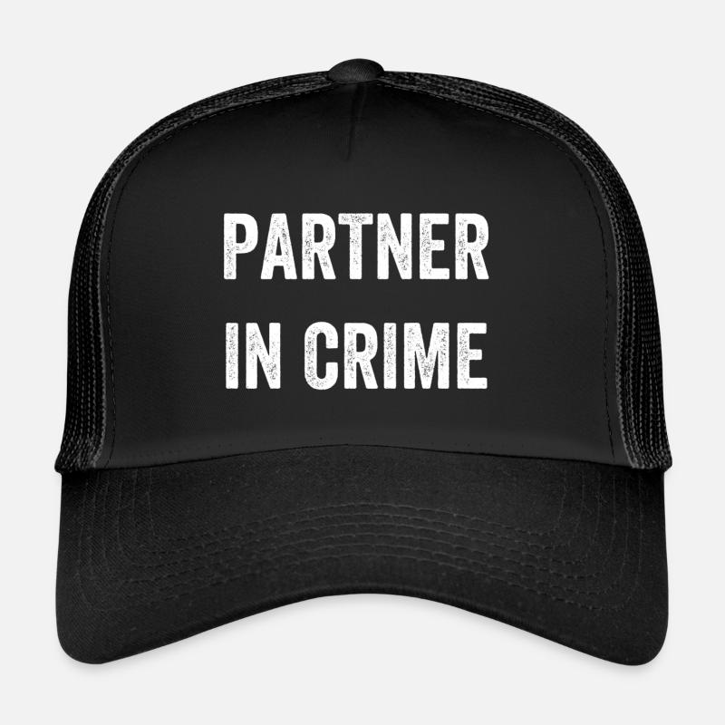 Partner in crime - Trucker Cap - black/black