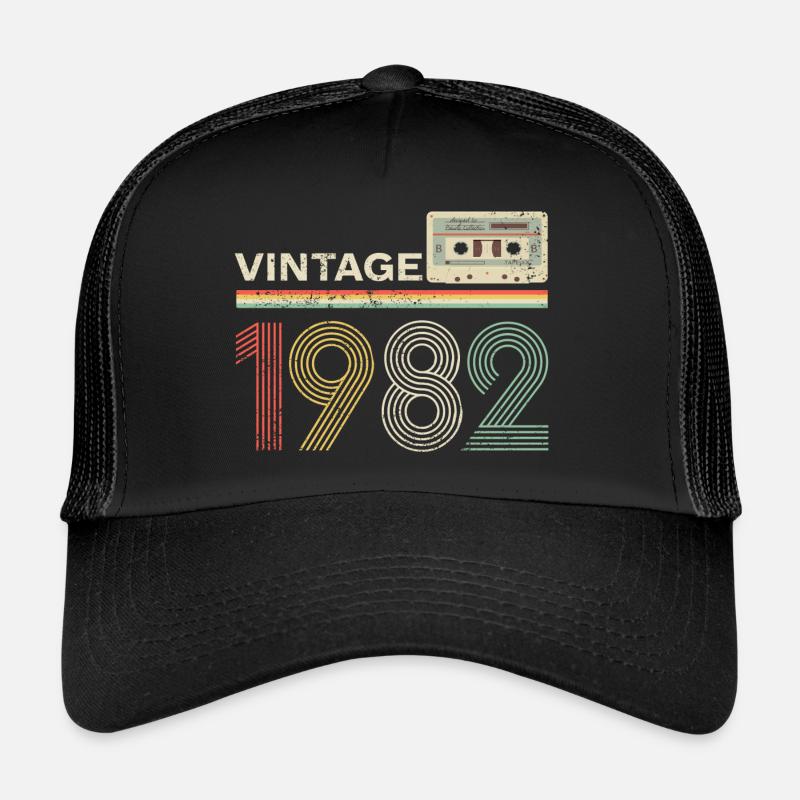 Vintage cassette 1982 - Trucker Cap - black/black