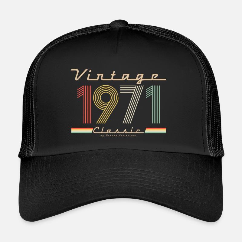Vintage Classic 1971 - Trucker Cap - black/black