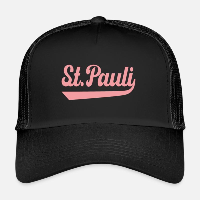 St Pauli Hamburg - Trucker Cap - Schwarz/Schwarz