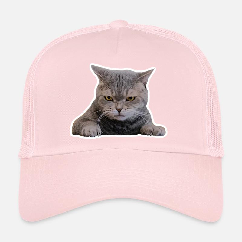 Doux chat féroce - visage (cadeau) Casquette trucker 