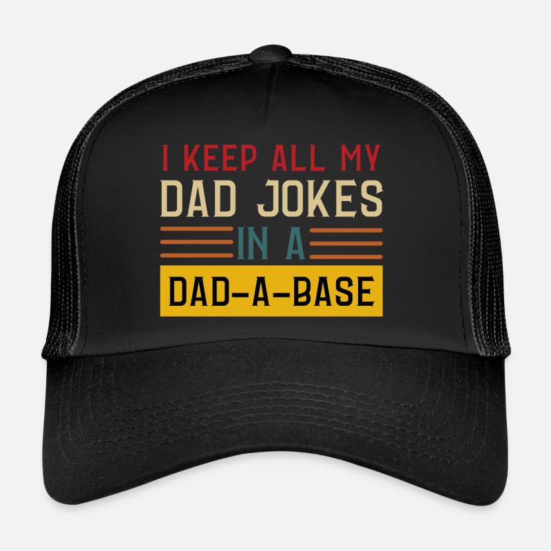 PAPA WITZE - Trucker Cap - Schwarz/Schwarz