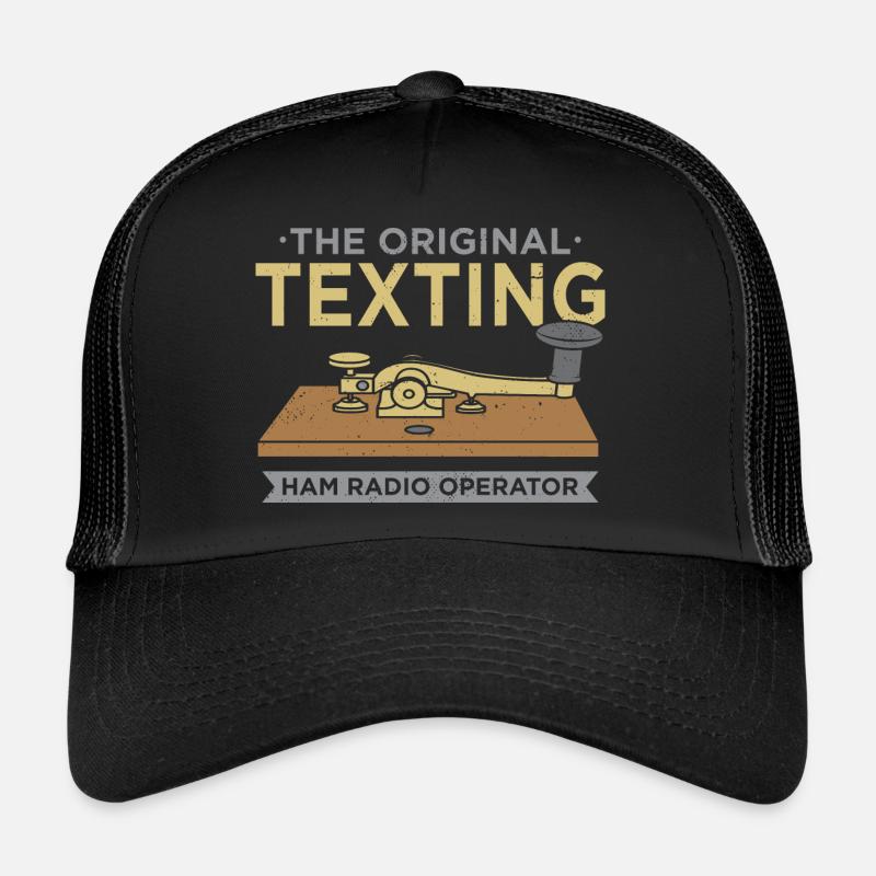 HAM RADIO: Original Texting - Trucker Cap - Schwarz/Schwarz