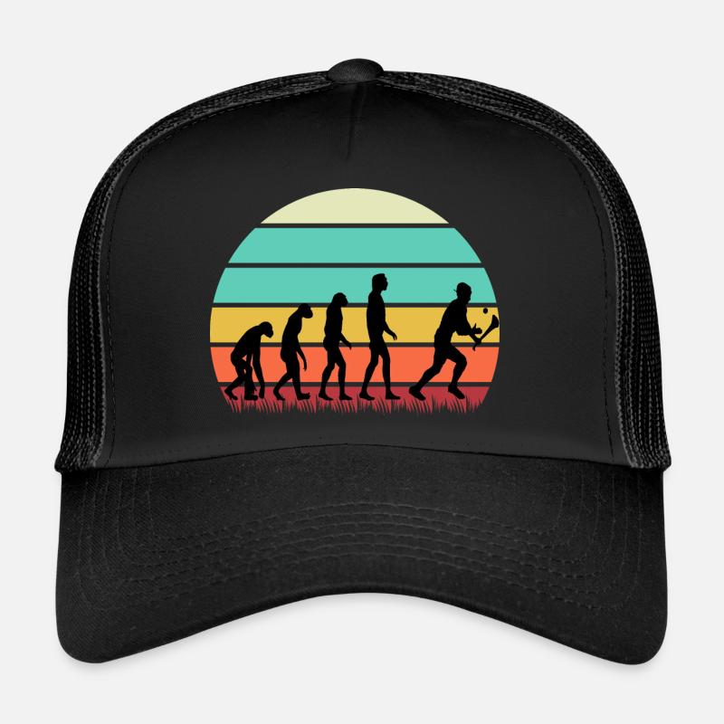 Die Evolution von Hurling - Trucker Cap - Schwarz/Schwarz