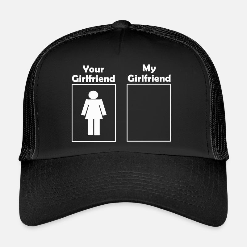 Your Girlfriend My Girlfriend - Trucker Cap - black/black