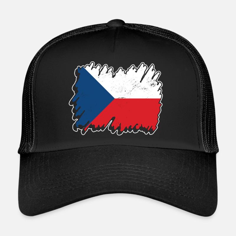 Design tchèque pour les fans tchèques Casquette trucker 