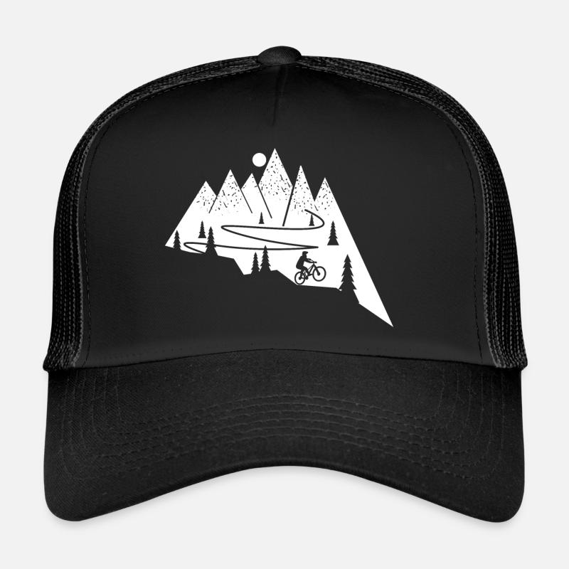 Mountain Biking MTB Biker Bicycle Mountain Biker Trucker Cap