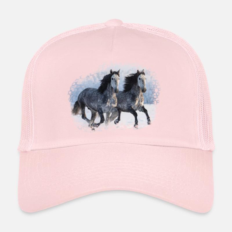 Pferd Reiterin Trucker Cap