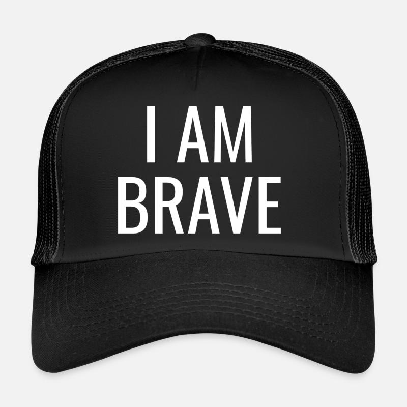 Je suis courageux - Citations positives chrétiennes Casquette trucker 