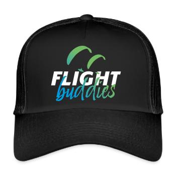 COPAINS DE VOL Paraglider Friends - Casquette trucker  - noir/noir - Devant
