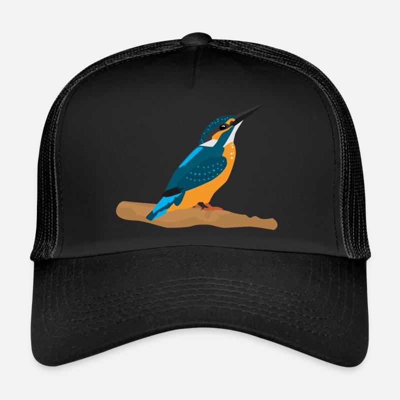 Martin-pêcheur - Casquette trucker  - noir/noir
